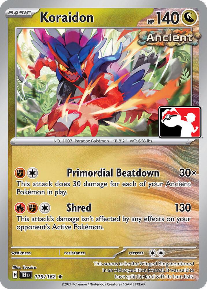 Temporal Forces Koraidon [Prize-Pack] Pokémon card